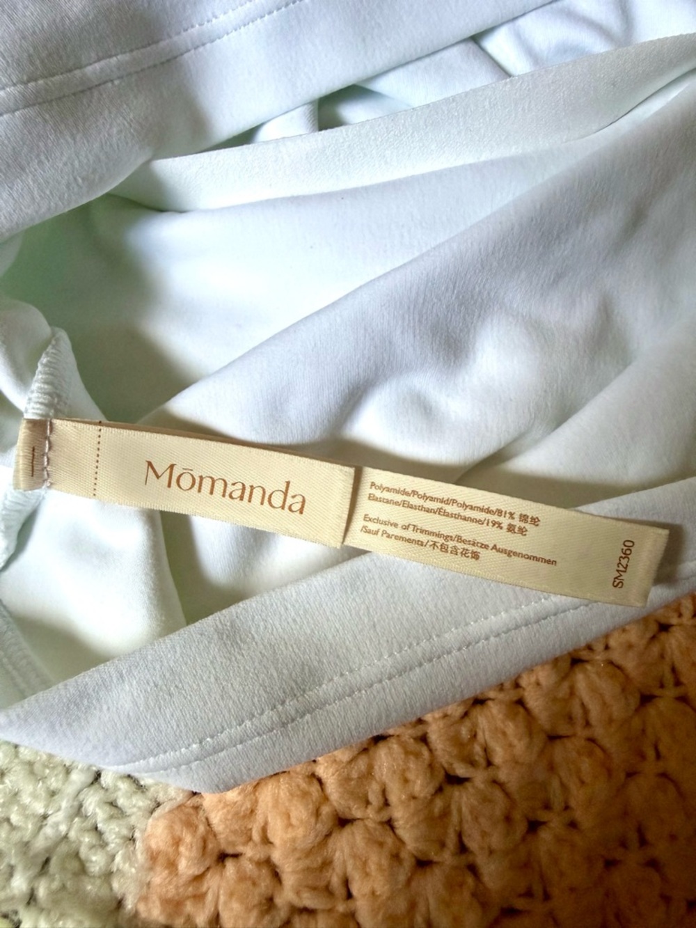 Momanda Crossover Nursing Tank Top - White - Picture 3 of 5